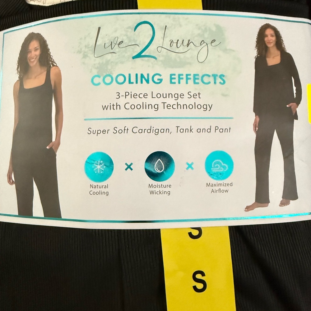 Live 2 Lounge 3-piece Pajama Lounge Set Size Small New With Tags